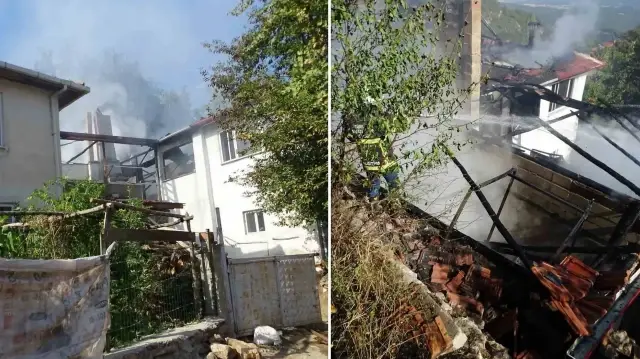 hisarcikta bir evde cikan yangin ormana sicramadan sonduruldu aYIKT4dd