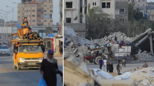 israil saldirilari nedeniyle bureyc kampina goc eden filistinliler h3XLY3Op