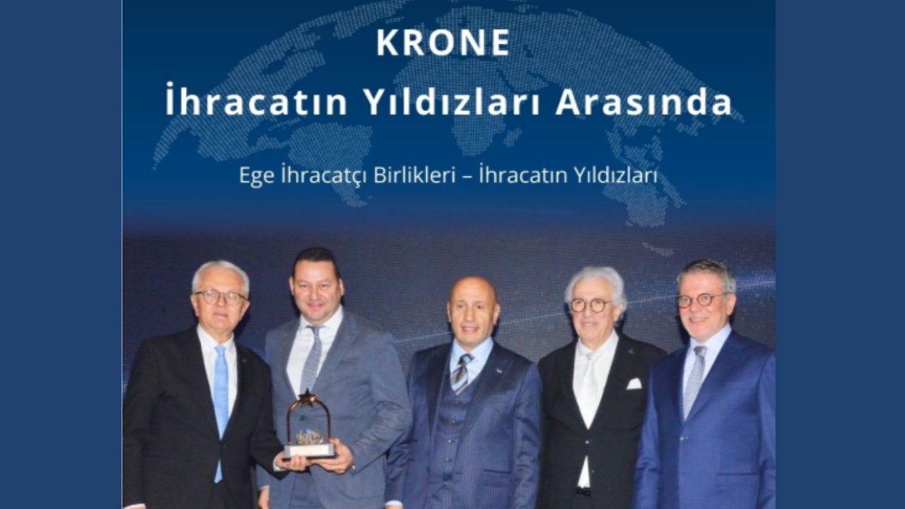 Krone “İhracatın Yıldızları”nda Otomotiv Kategorisinde Üçüncülük Ödülü Aldı
